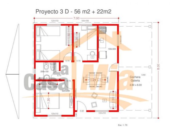 Casa Minimalista de 78m2 - Image 3